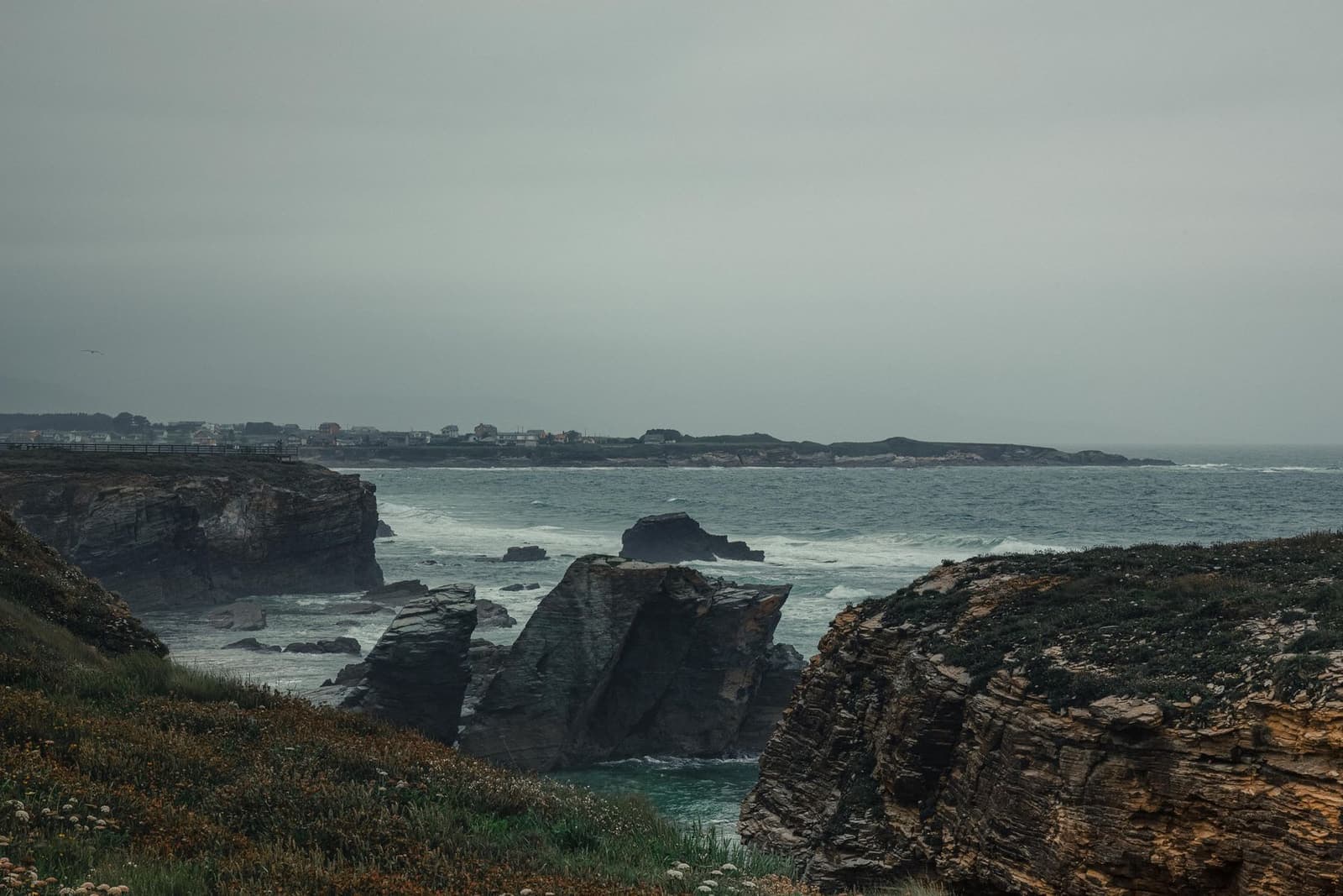 Acantilados de la costa de A Coruña